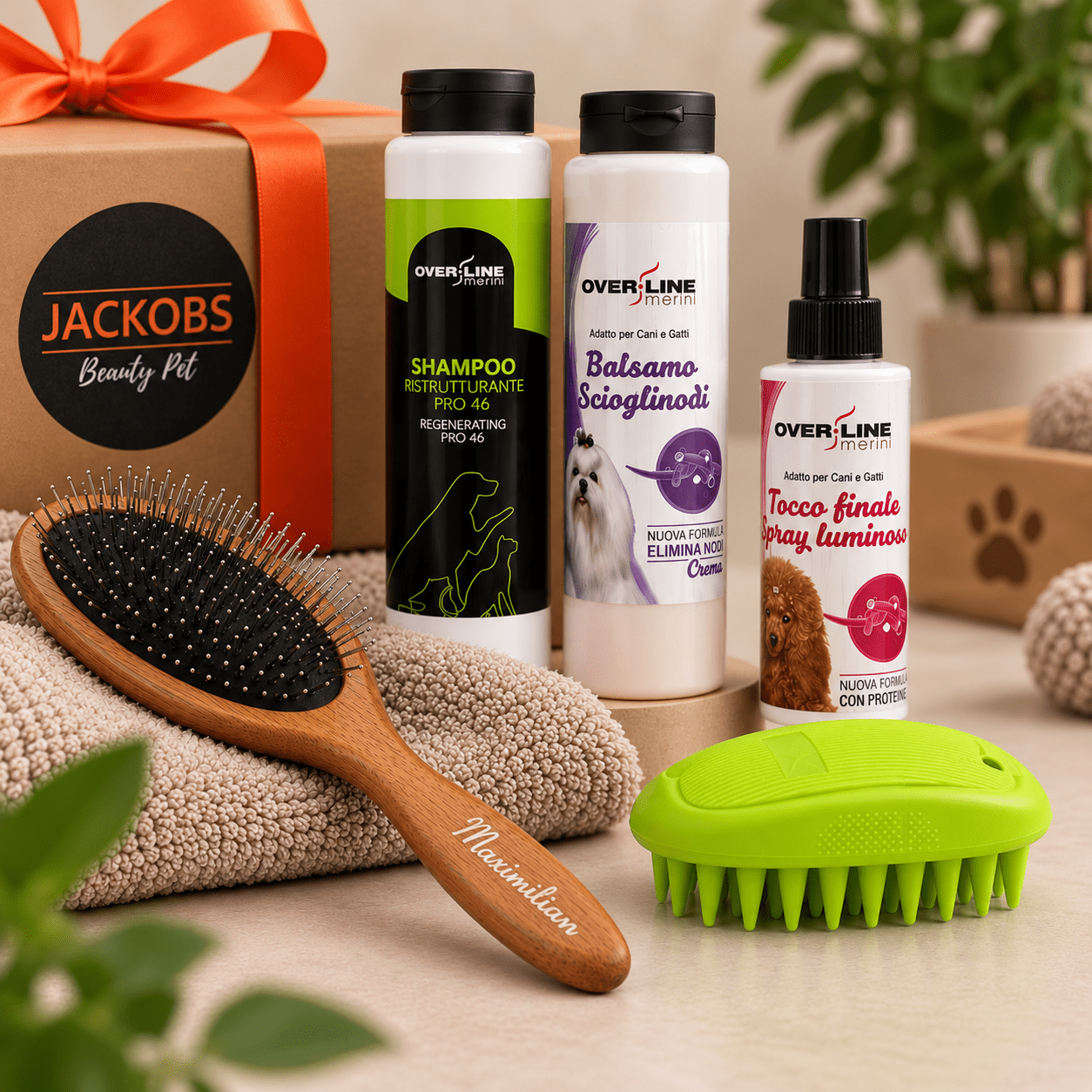 Dettaglio dei prodotti e accessori della Beauty Box Glow Jackobs