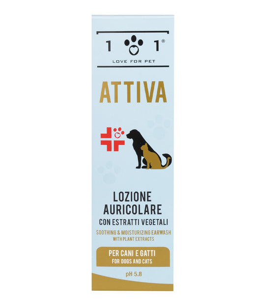 Lozione emolliente per pulizia orecchie di cani e gatti 100 ml