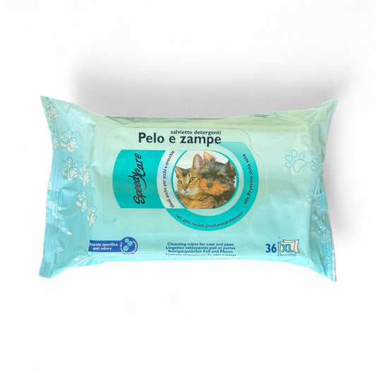 SALVIETTINE DETERGENTI PELO E ZAMPE