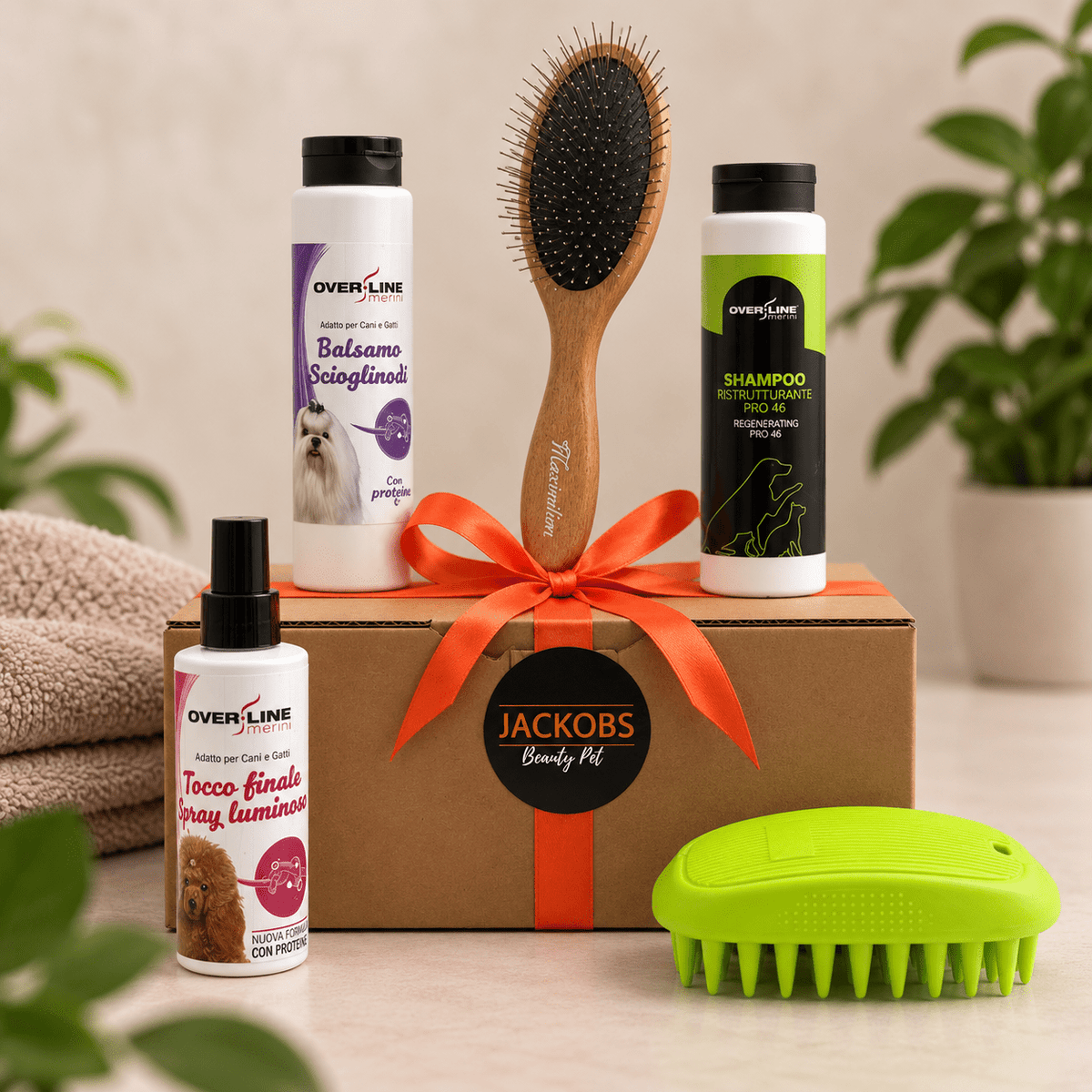 Beauty Box Glow Jackobs con prodotti professionali per un mantello morbido e luminoso