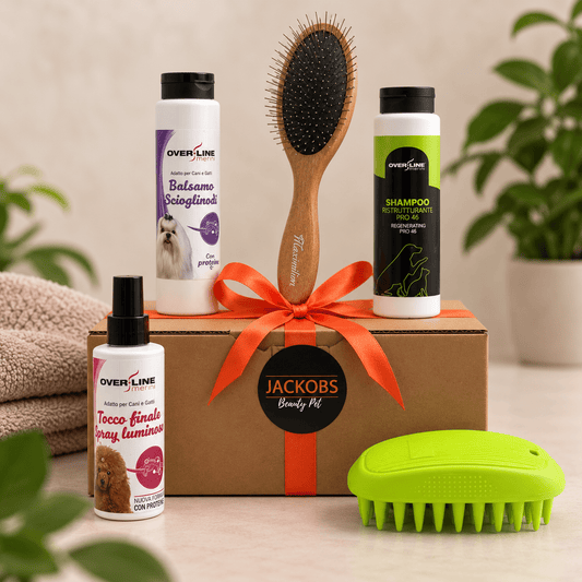 Beauty Box Glow Jackobs con prodotti professionali per un mantello morbido e luminoso