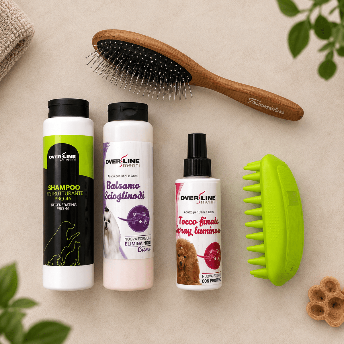 Prodotti contenuti nella Beauty Box Glow Jackobs visti dall'alto